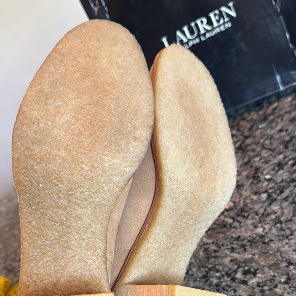 Lauren Ralph Lauren Tan Ankle Booties with Block Heel - Picture 10 of 14